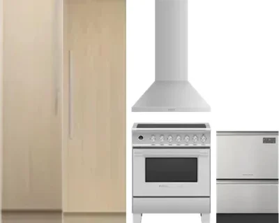 5 Piece Package Includes Refrigerator, Freezer, Range, Hood And Dishwasher